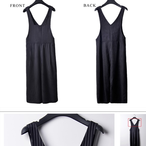 Belted striped jumpsuit - Picture 3 of 3